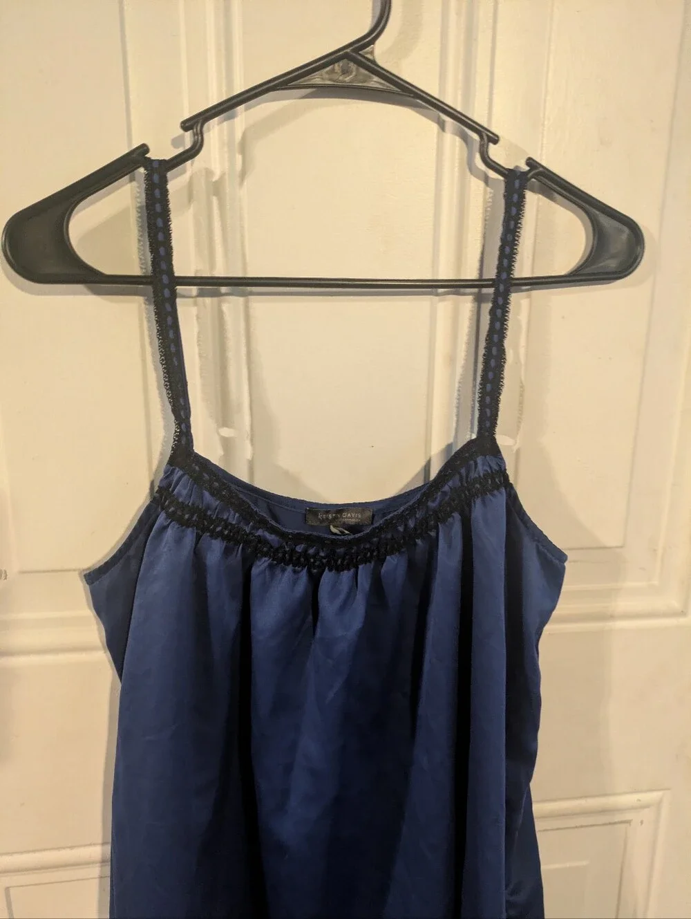 Kristen Davis Medium Blue Satin Cami & New York & Company Large Animal Print Set